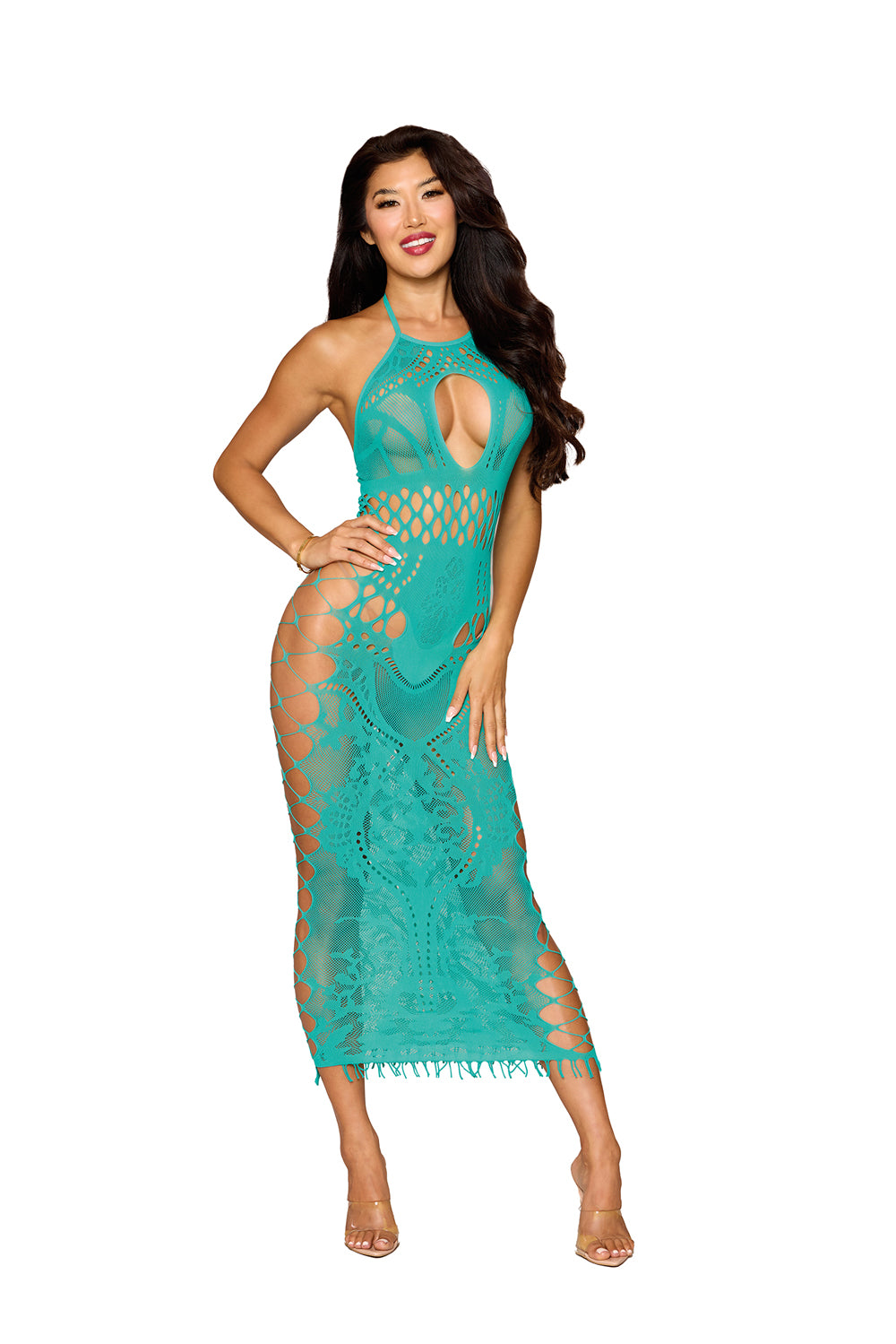 Bodystocking Gown Dmnd - One Size - Agate-0