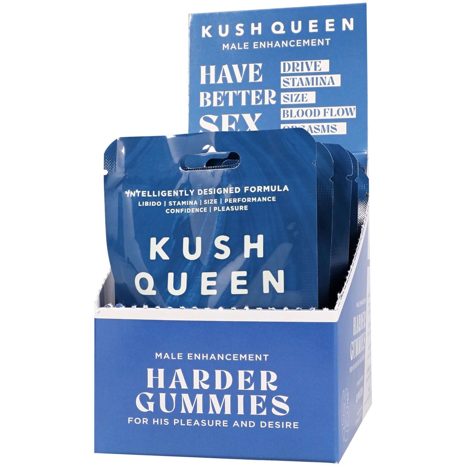 Kush Queen Harder Gummies Male Enhancement  12 Pack Display 1 Per Pack-0