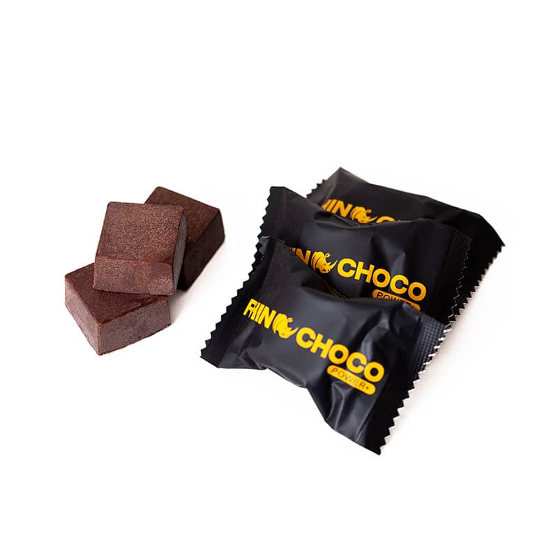 Rhino Choco VIP Chocolate for Men display with wrapped chocolates and chocolate squares, designed to enhance intimate experiences.