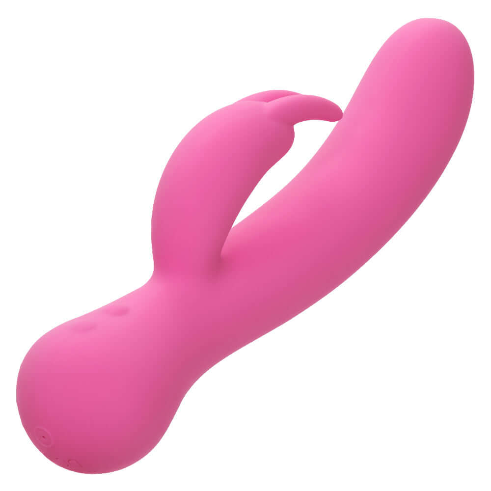 First Time Rechargeable Bunny - Pink dual stimulation vibe with intense rumbling vibrations and turbo boost