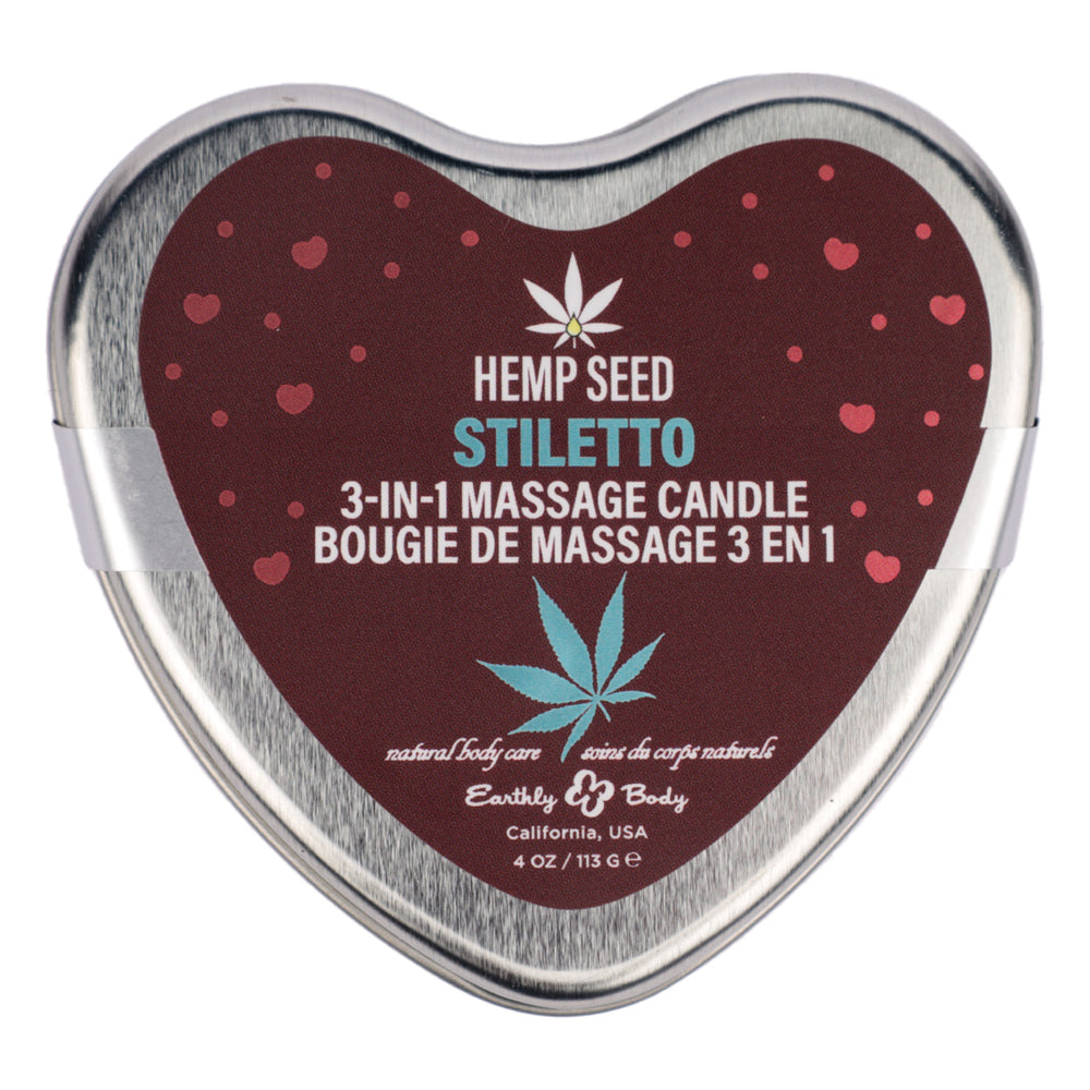 Hemp Seed 3 in 1 Massage Candle Stiletto 4.07oz-0