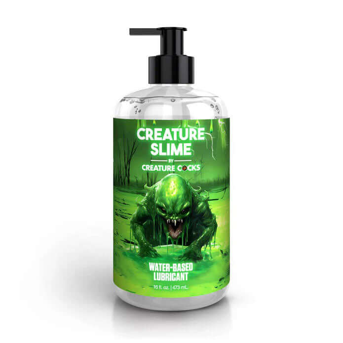 Creature Slime Water-Based Lubricant 16oz Bottle with Green Monster Design