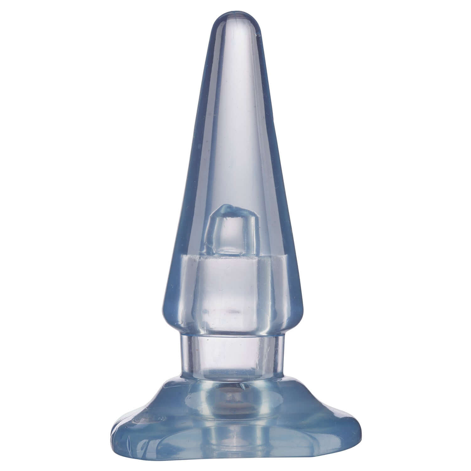 Blue maxi butt plug made of body-safe TPR, ideal for anal play beginners with a flexible base for safe and comfortable use.