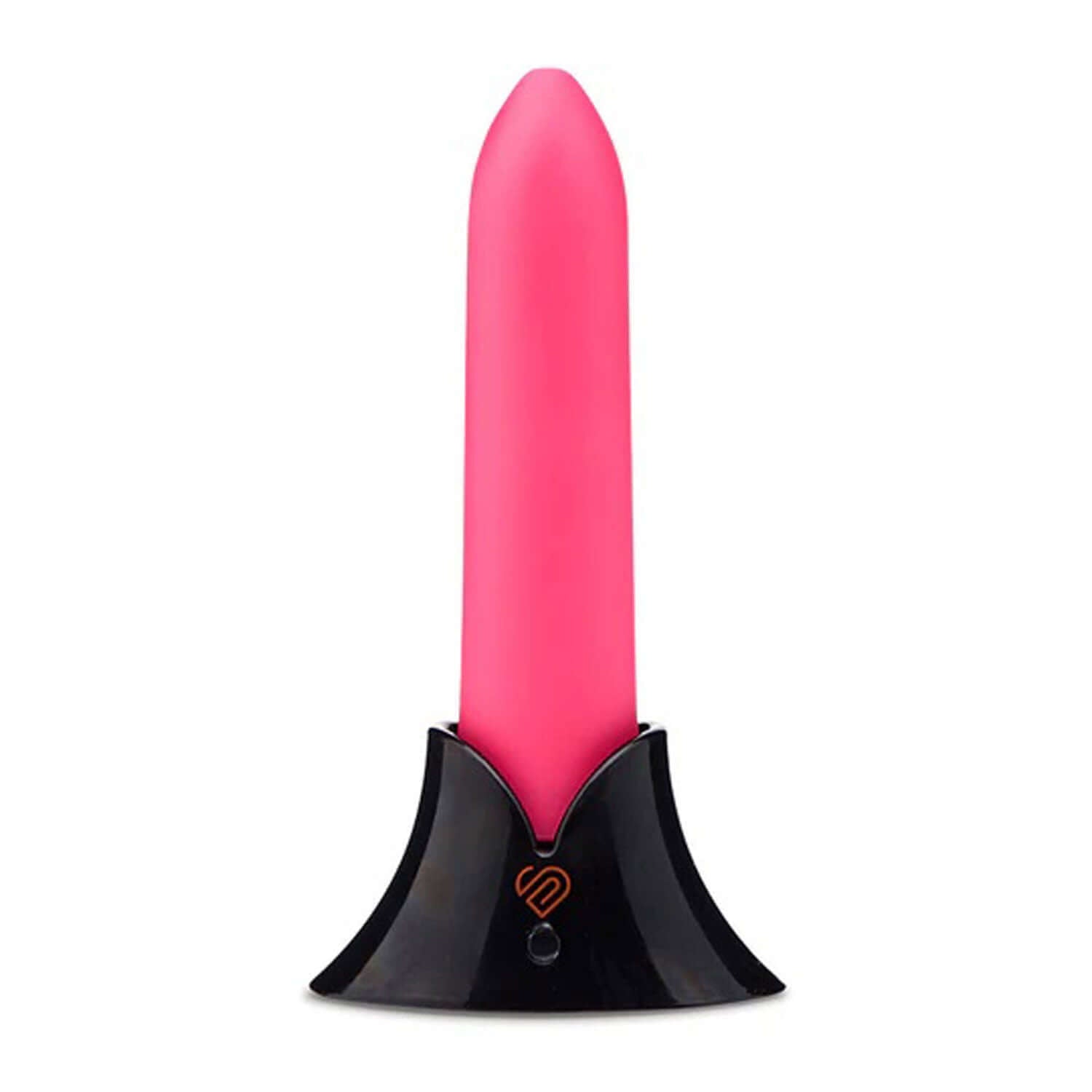 Pink Nu Sensuelle Point Bullet with 20 vibrations in black base.