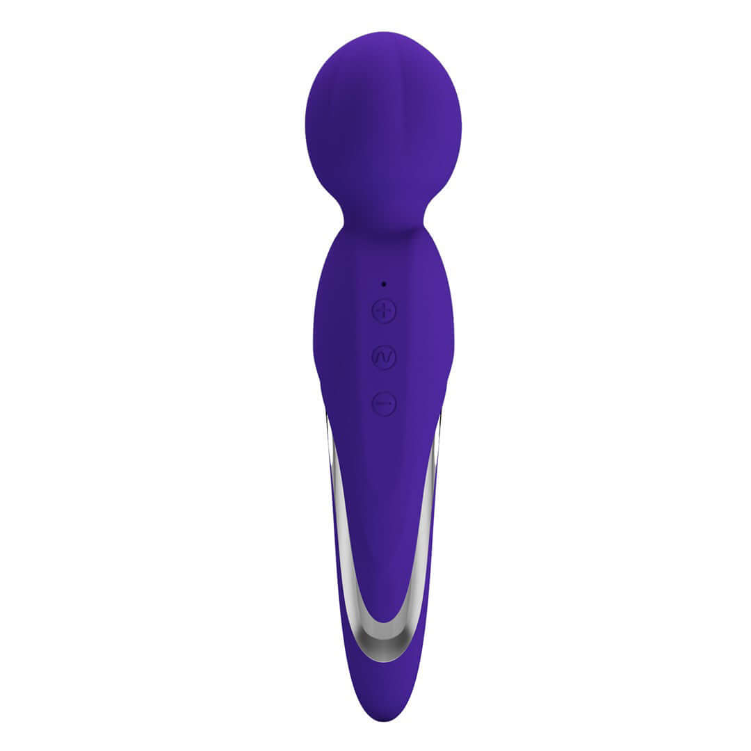 Walter Super Soft Silicone Wand - Violet, ultra soft silicone touch, skin-friendly, 7 vibrating settings, fashionable design vibrator.