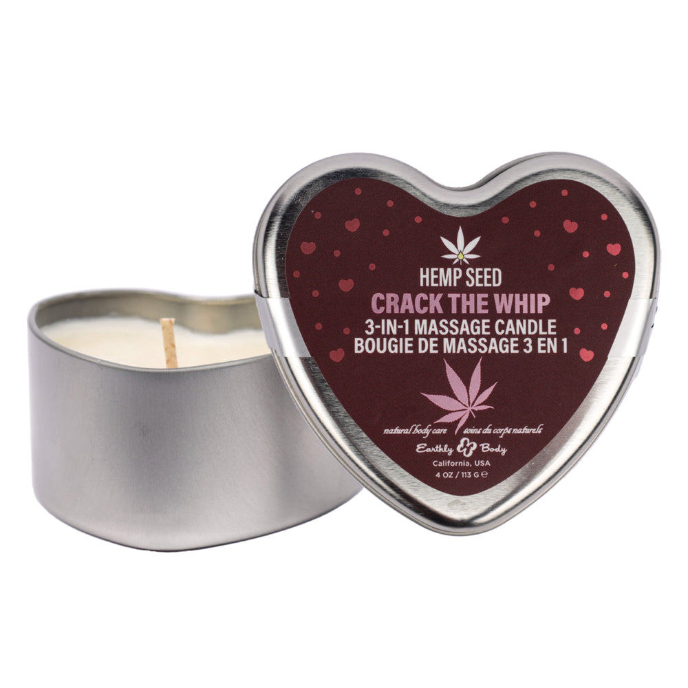 Hemp Seed 3 in 1 Massage Candle Crack the Whip 4.7oz-1