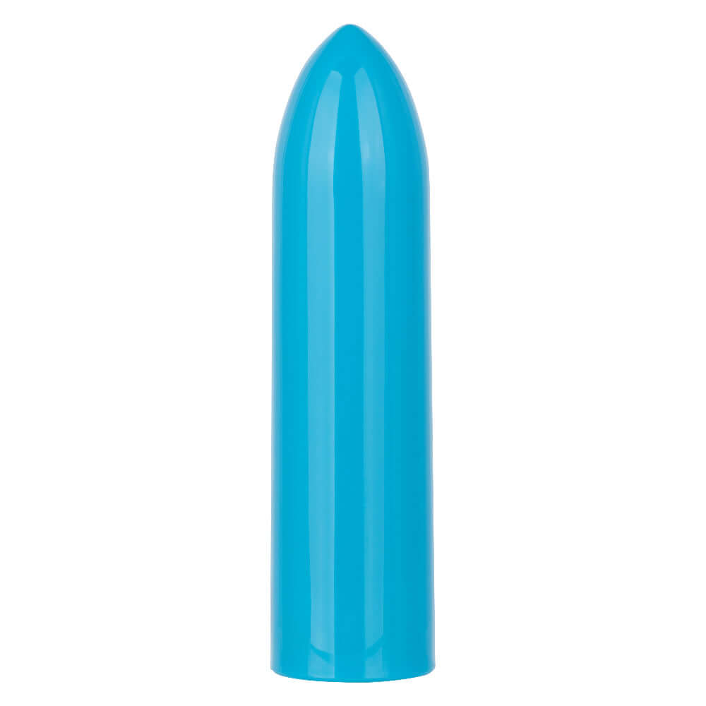 Blue Turbo Buzz Classic Bullet stimulator with 10 vibration functions and IPX7 waterproof rating.