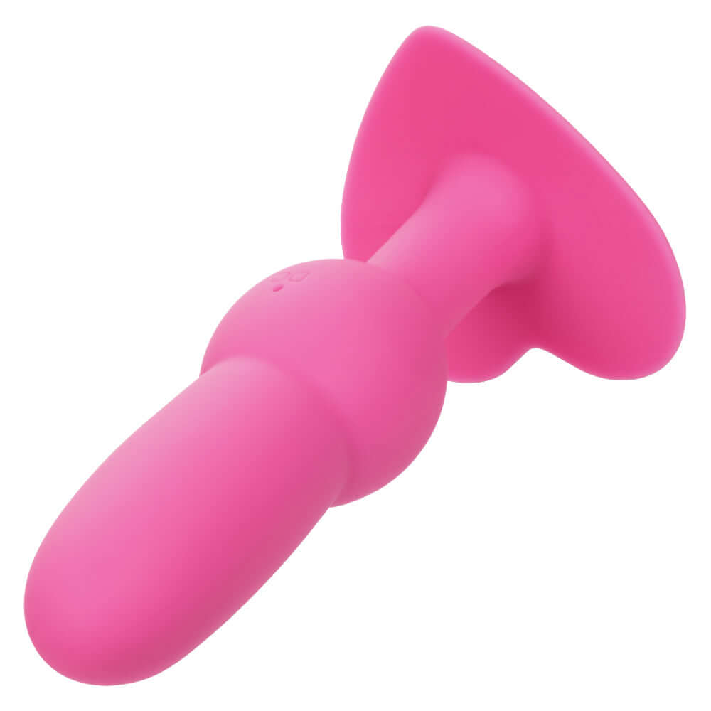 Pink First Time Vibrating Beaded Probe with 10 vibration, pulsation, and escalation functions for beginners and experienced users