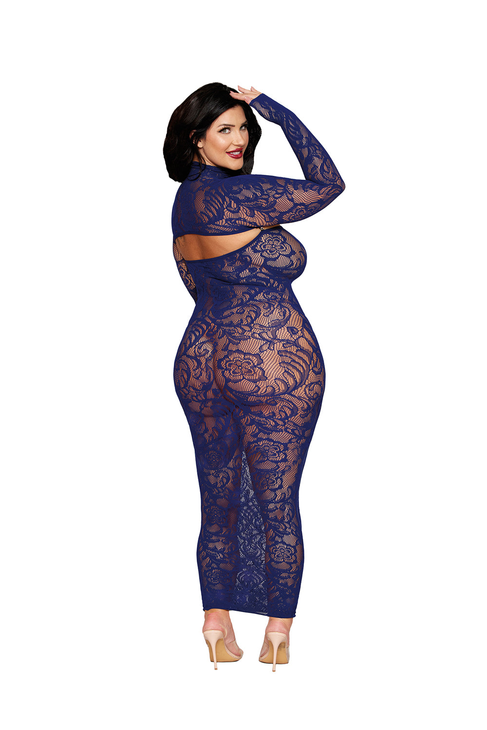 Bodystocking Gown and Shrug Dmnd - Queen - Eclipse-1