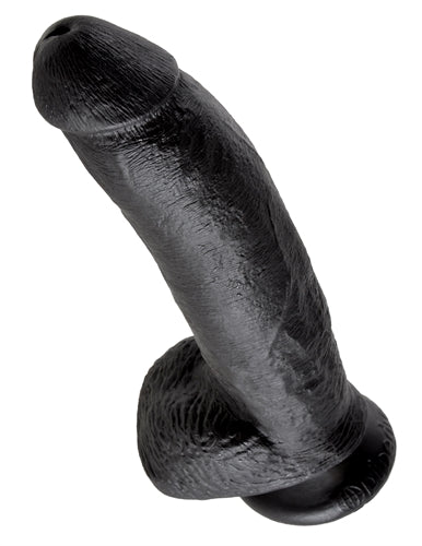 King Cock 9-Inch Cock With Balls - Black