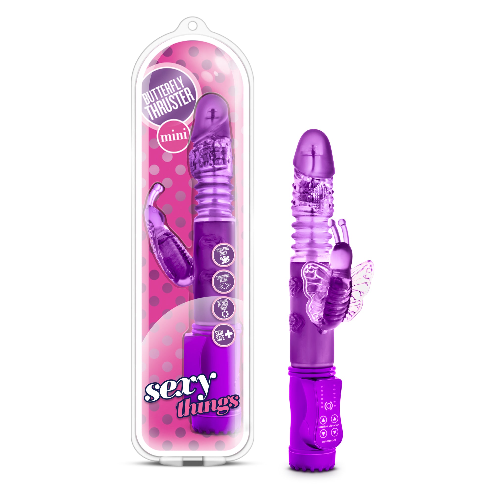 Sexy Things Butterfly Thruster Mini - Purple-1