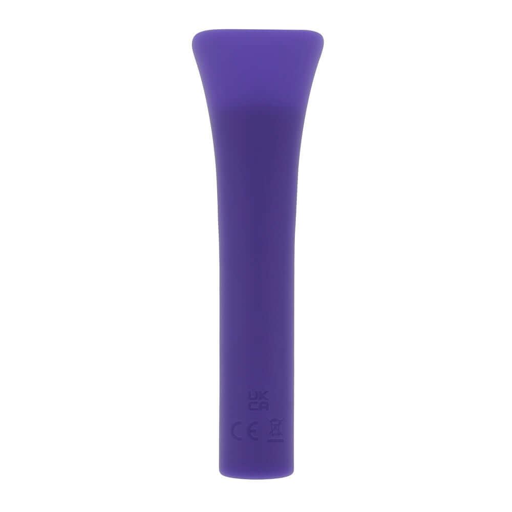 Full Coverage Purple Massager with Curved Hood for Enhanced Stimulation and Pleasure, Featuring 10 Vibrating Speeds and Patterns