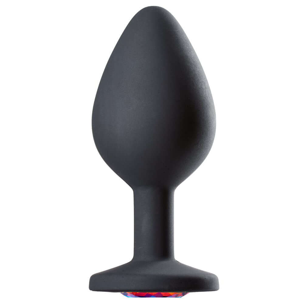 Cloud 9 Novelties Gems Jeweled Silicone Anal Plug  - Medium-0