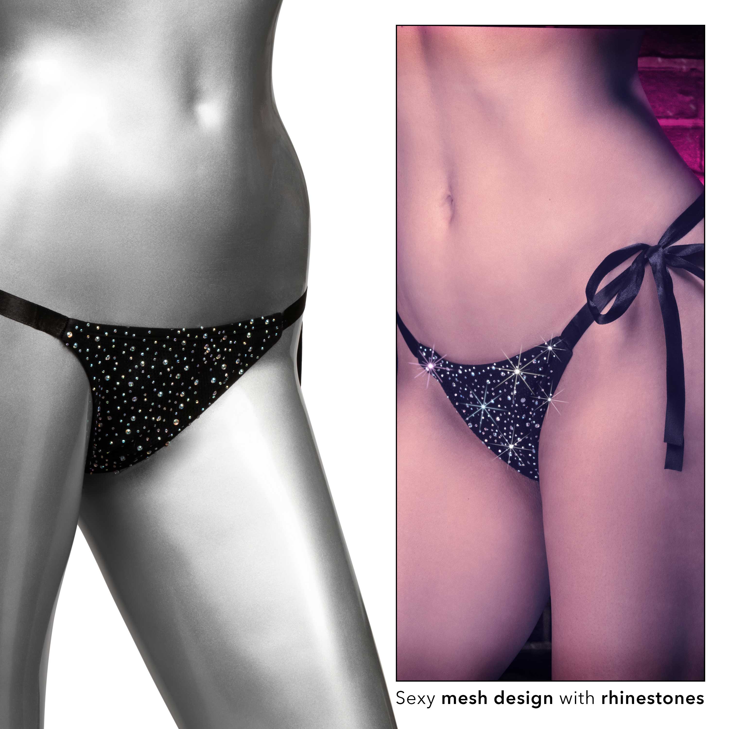 Radiance Side-Tie Panties - Black-2