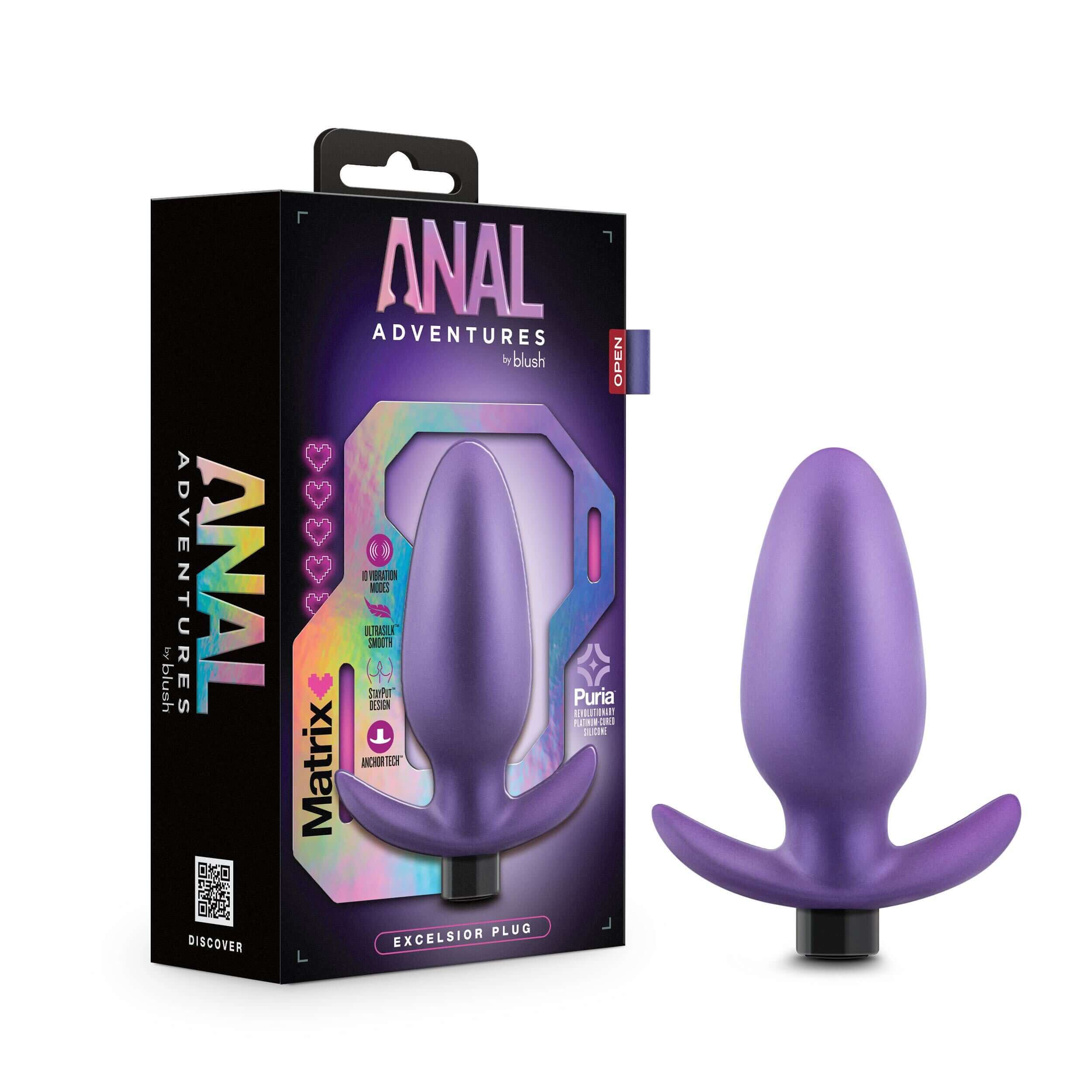 Anal Adventures Matrix - Excelsior Plug - Astro  Violet-4