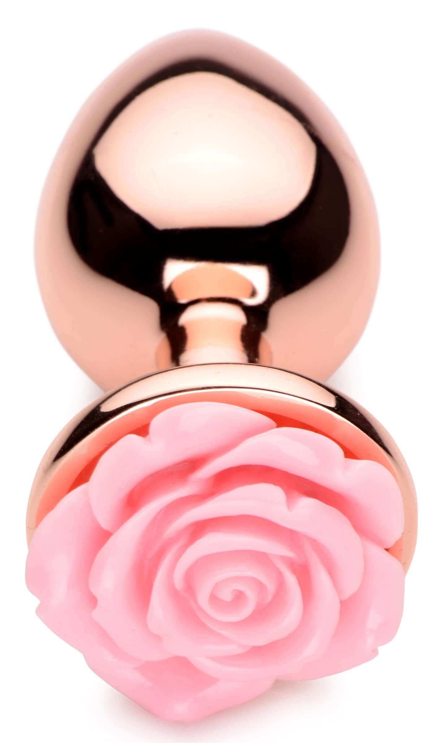 Pink Rose Gold Anal Plug - Large-2