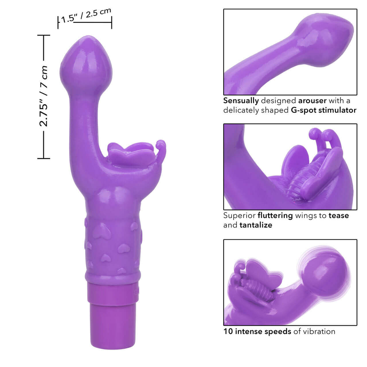 Rechargeable Butterfly Kiss - Purple-5