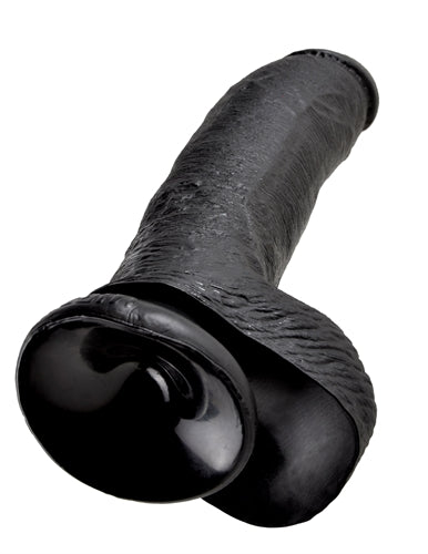 King Cock 9-Inch Cock With Balls - Black