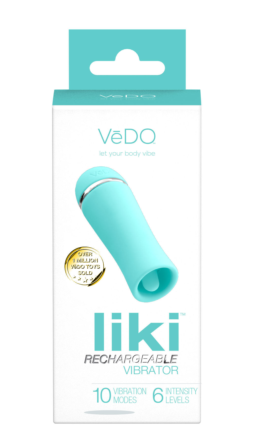 Liki Rechargeable Flicker Vibe - Tease Me Turqoise