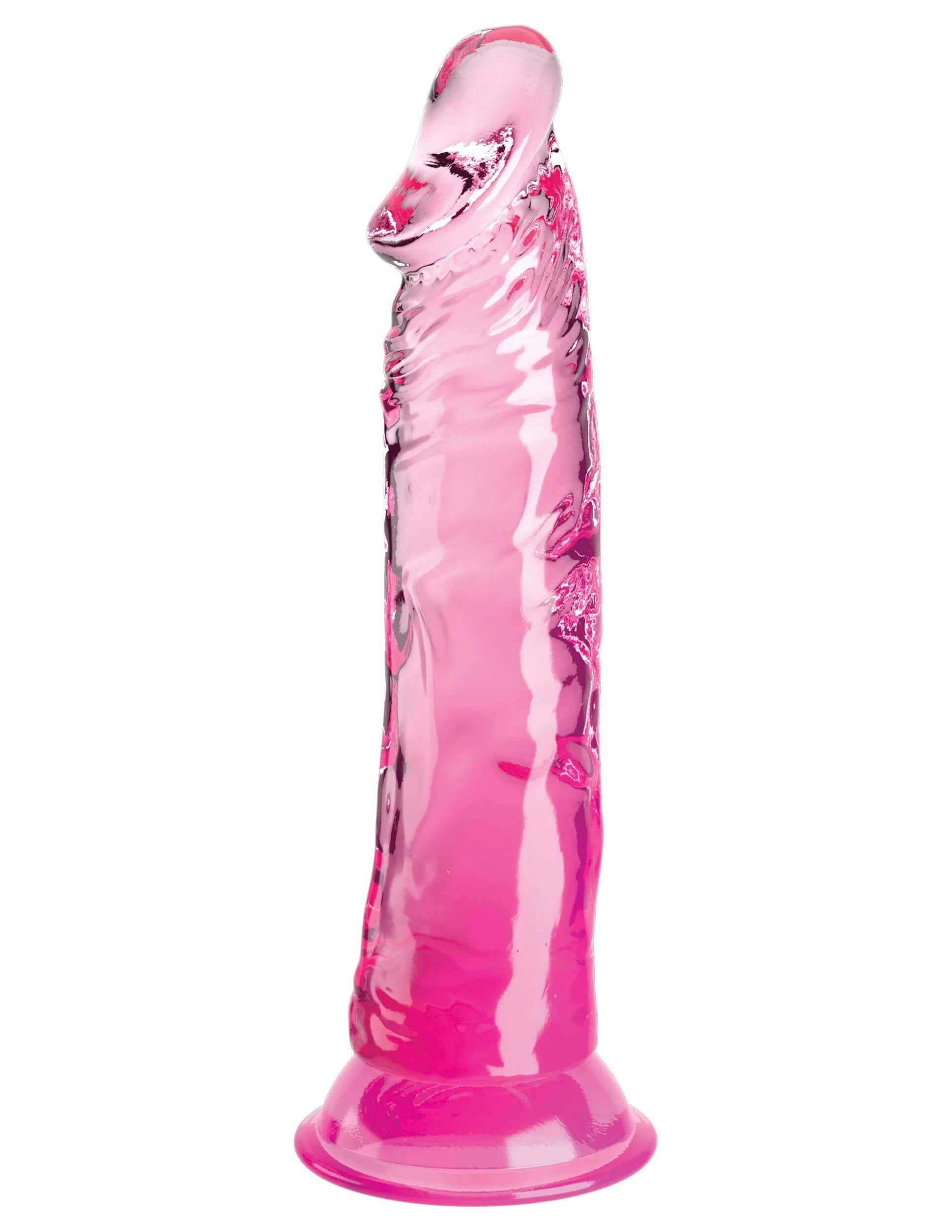 King Cock Clear 8 Inch - Pink-1