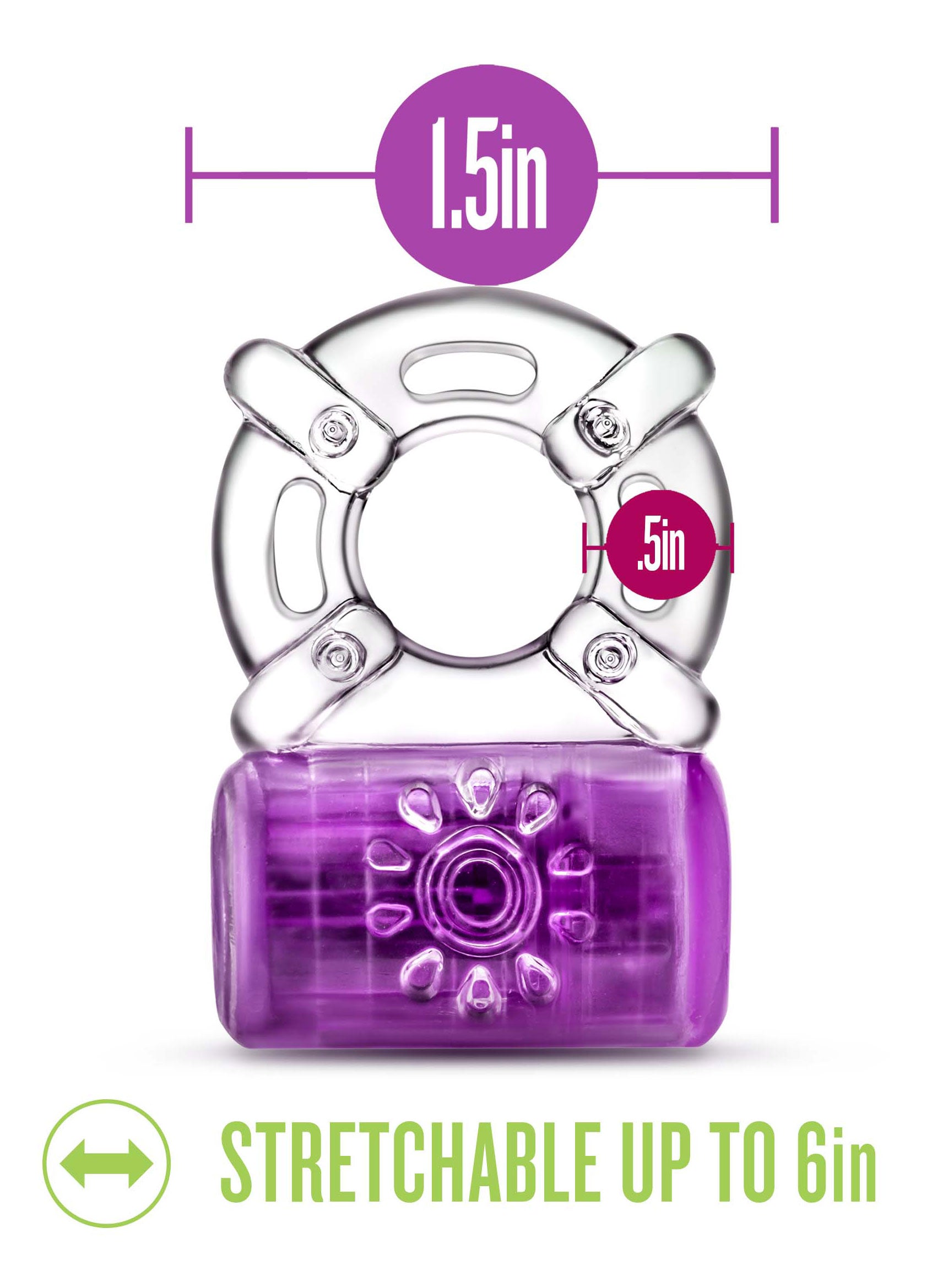 Play With Me - Pleaser Rechargeable C-Ring -  Purple