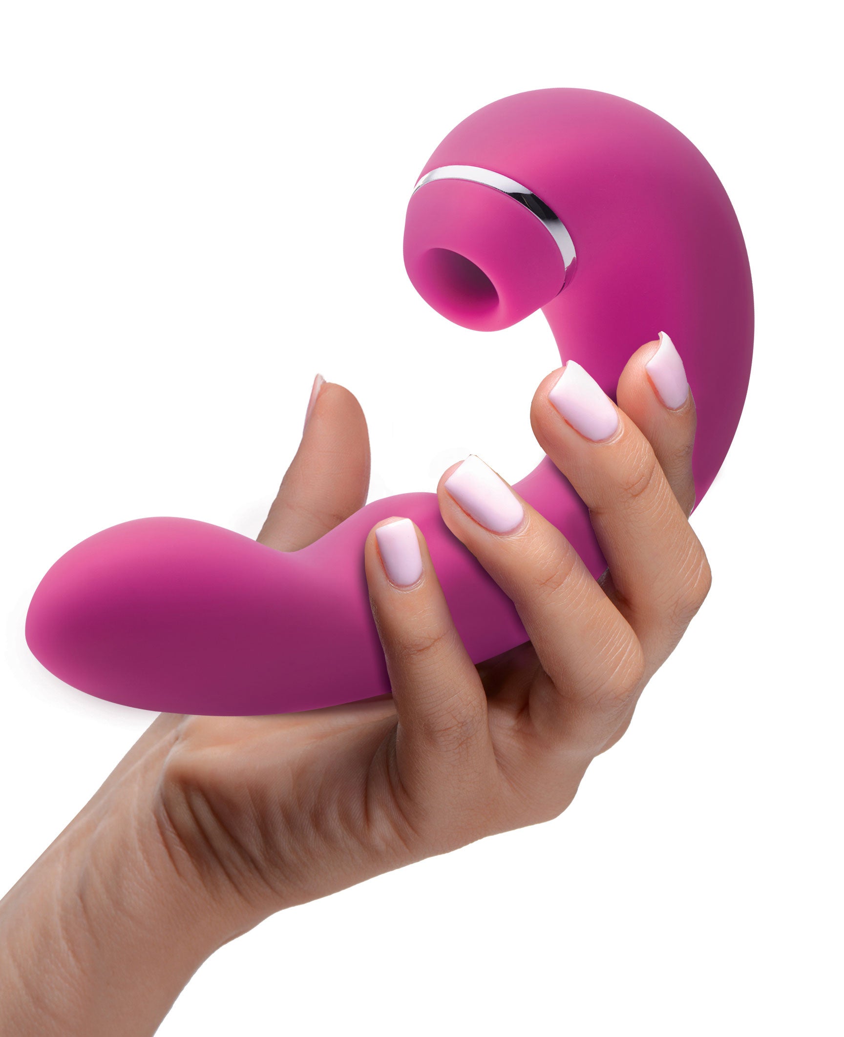 Shegasm 5 Star 10x Tapping G-Spot Vibe With Suction - Pink