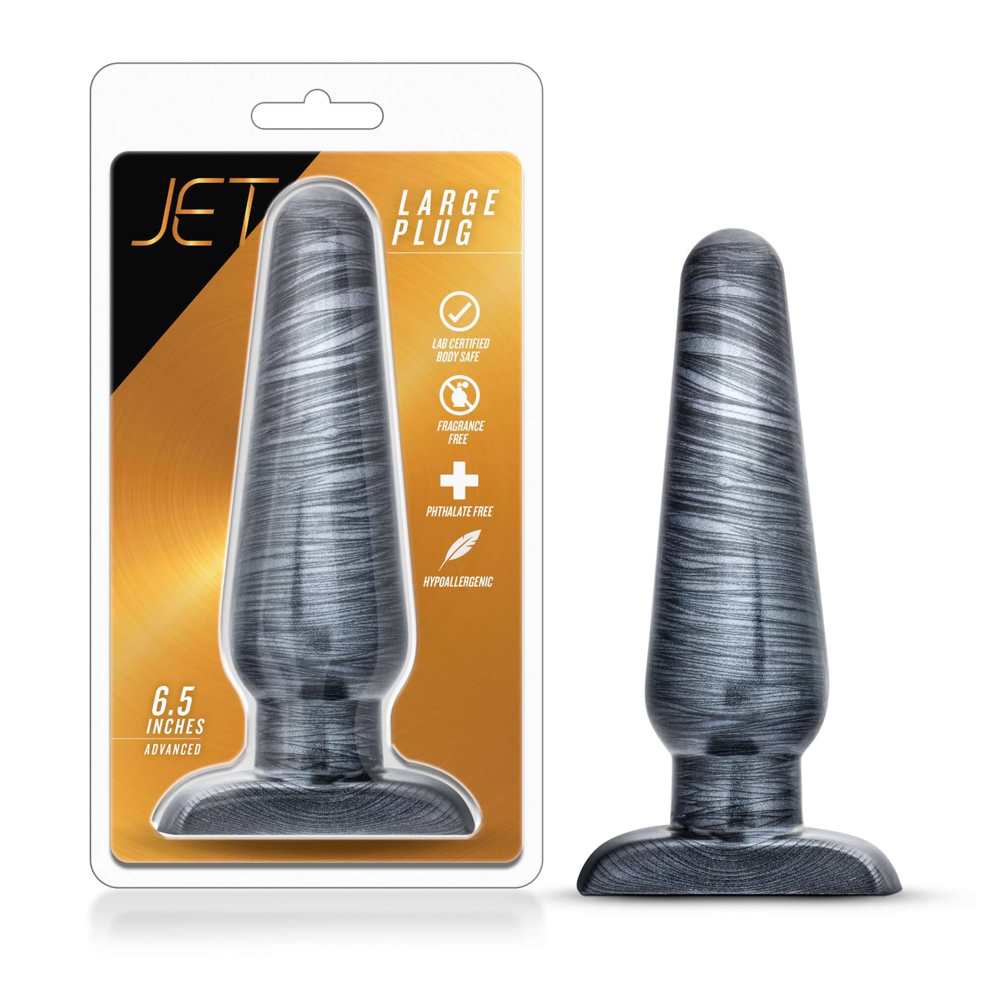 Jet Large Plug - Carbon Metallic Black-1