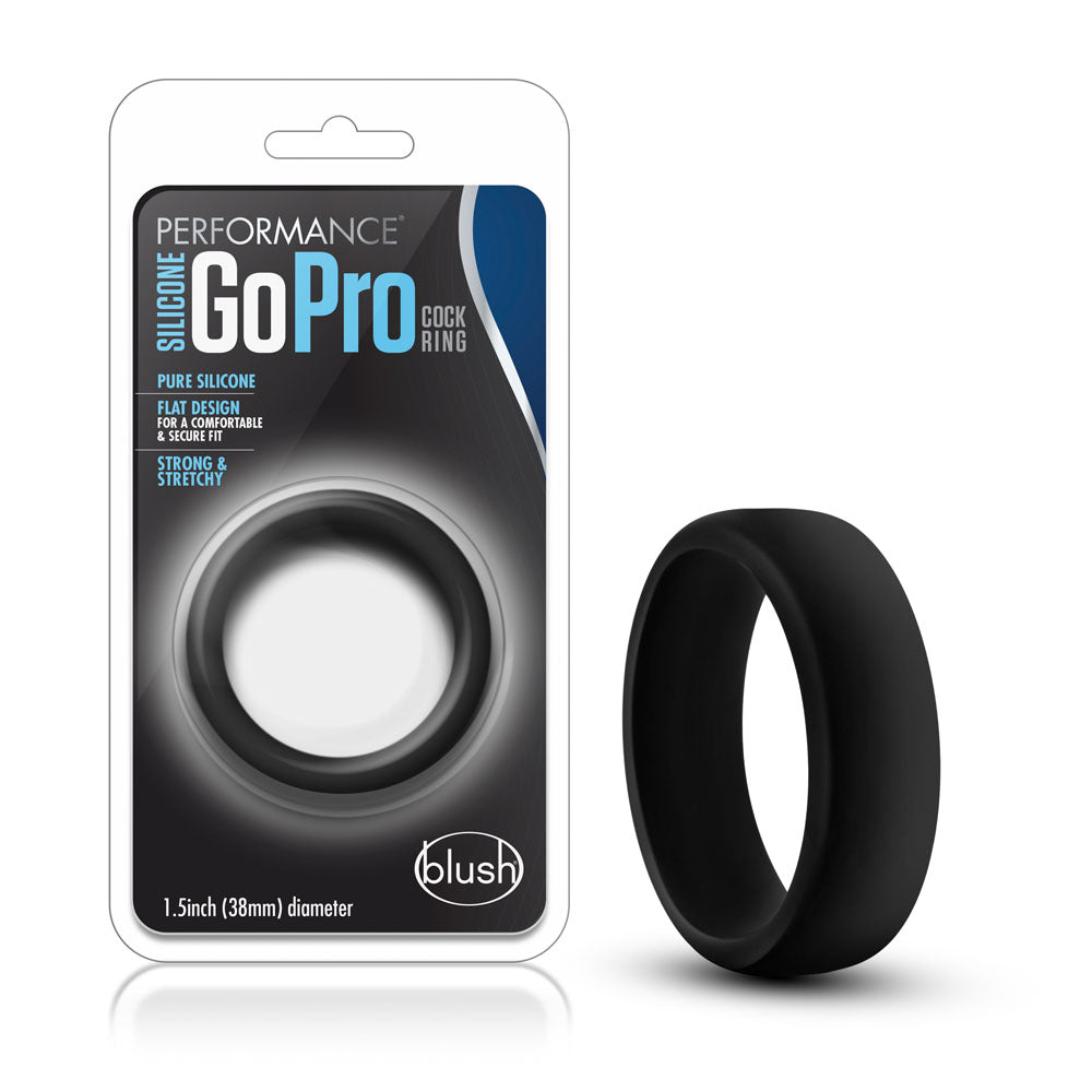 Performance - Silicone Go Pro Cock Ring - Black-1