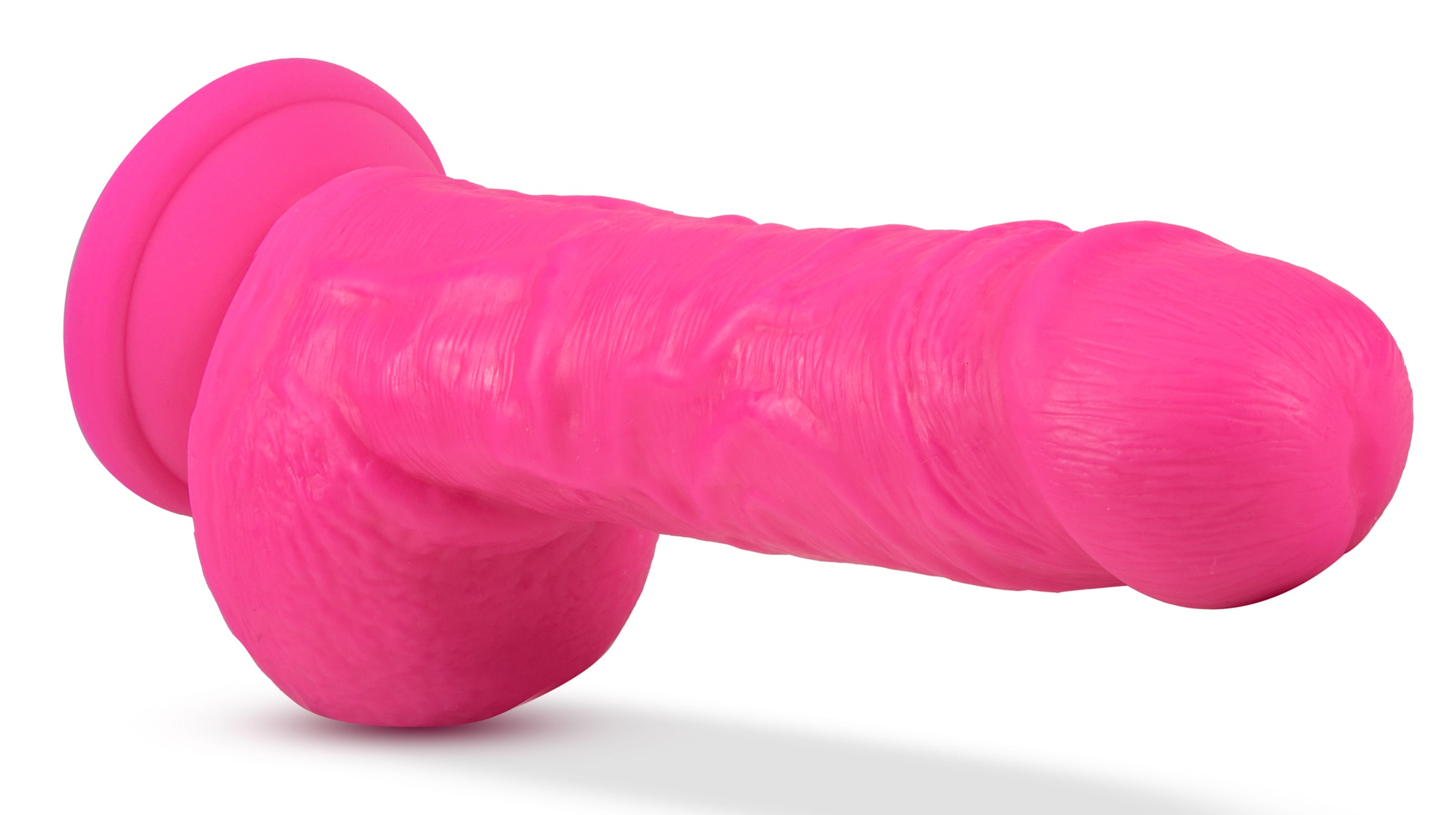 Neo - 9 Inch Dual Density Dildo - Neon Pink