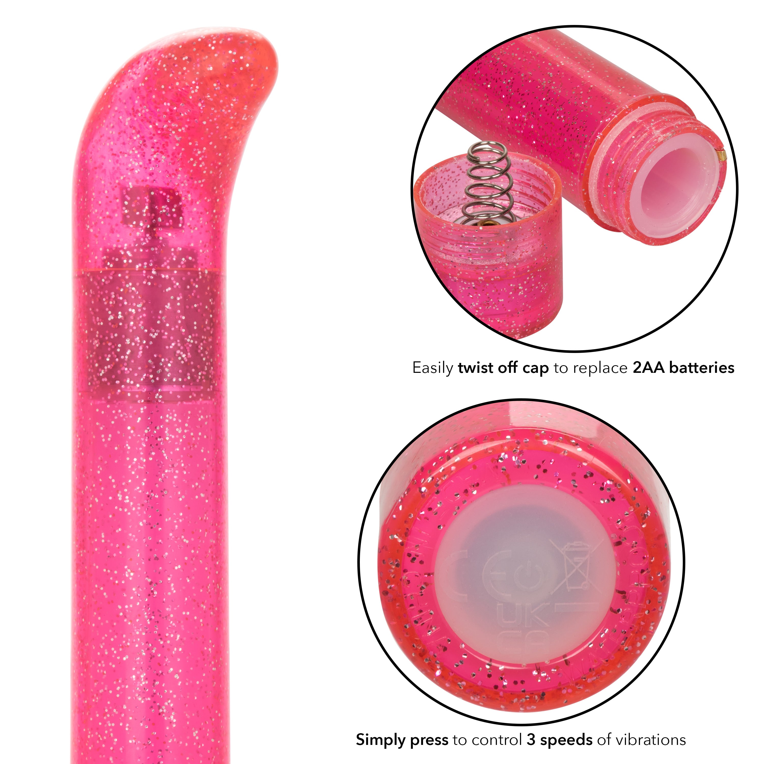 Sparkle Slim G-Vibe - Pink