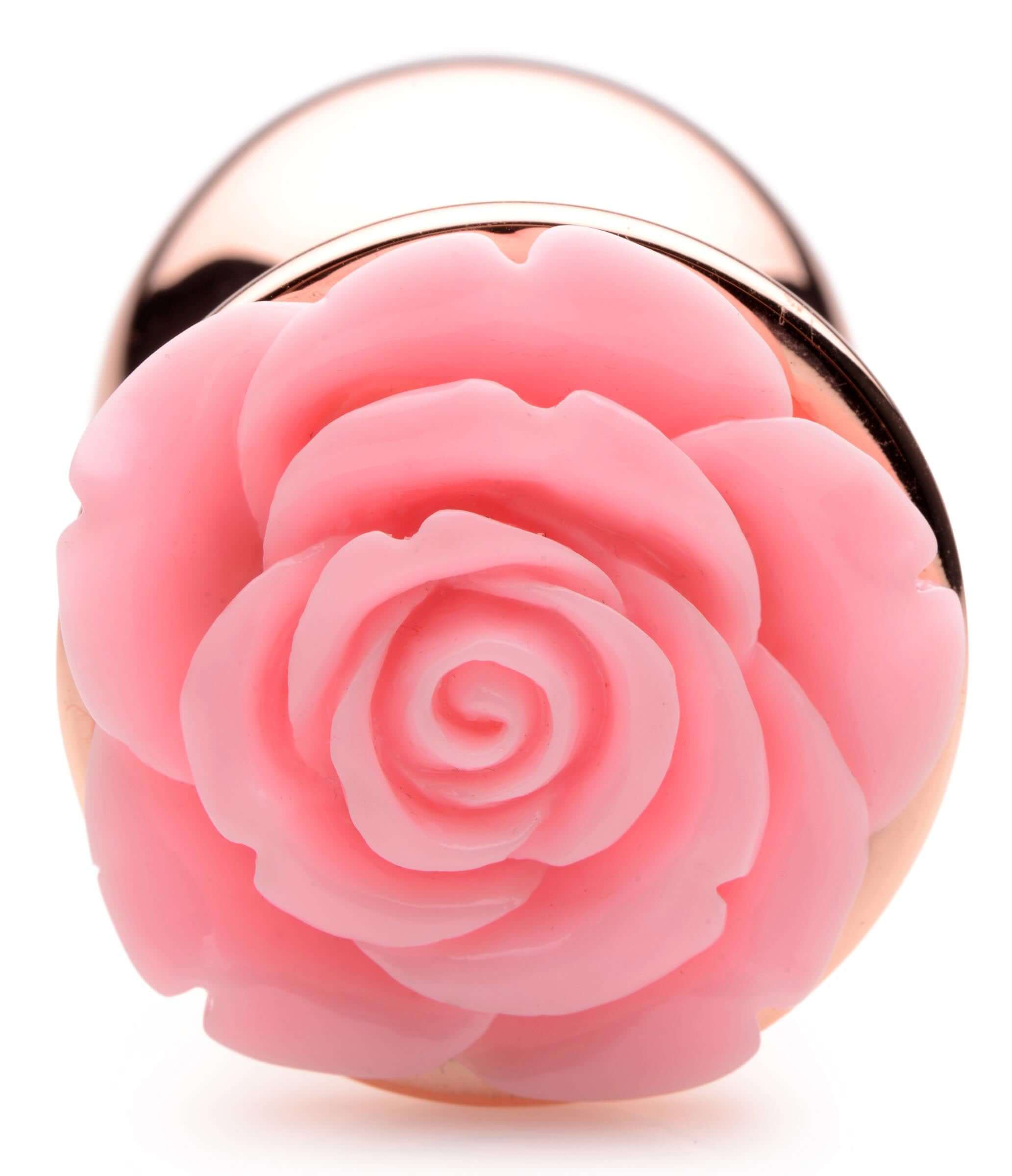 Pink Rose Gold Anal Plug - Large-4