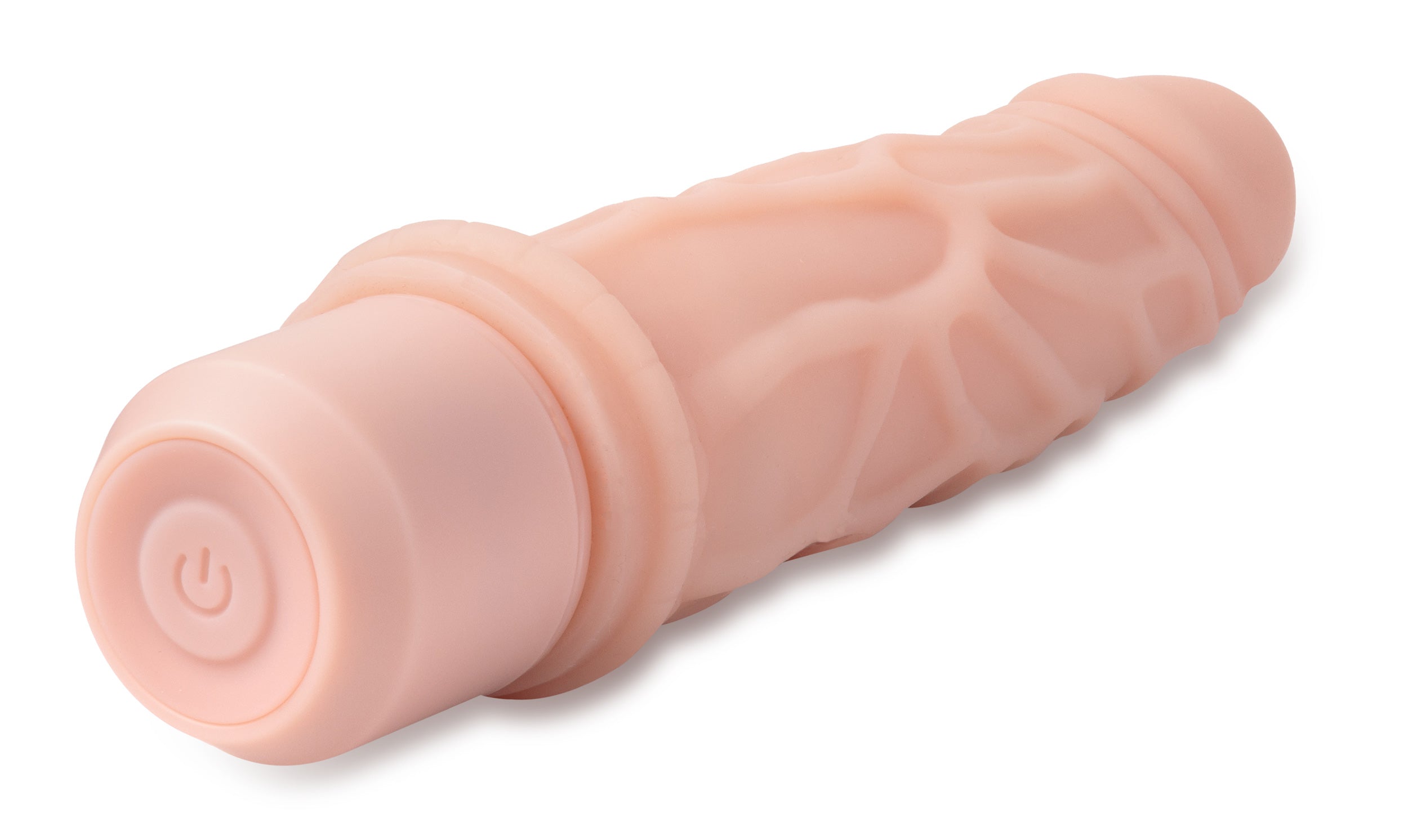 Dr. Skin Silicone - Dr. Robert - 7 Inch Vibrating  Dildo -Beige