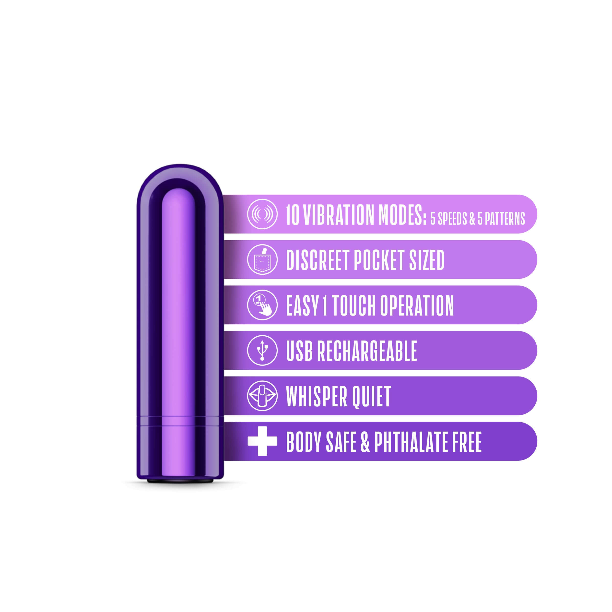 Kool Vibes - Rechargeable Mini Bullet - Grape-0