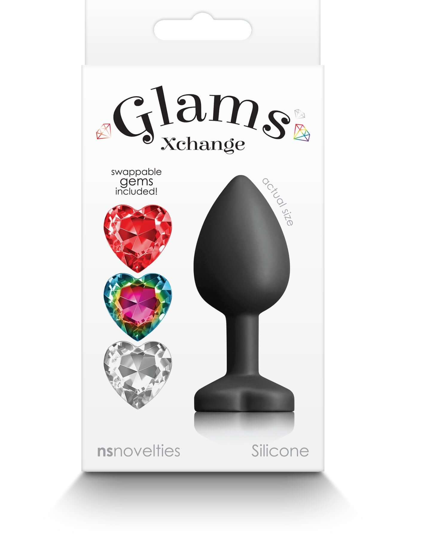 Glams Xchange Heart - Small - Black-0