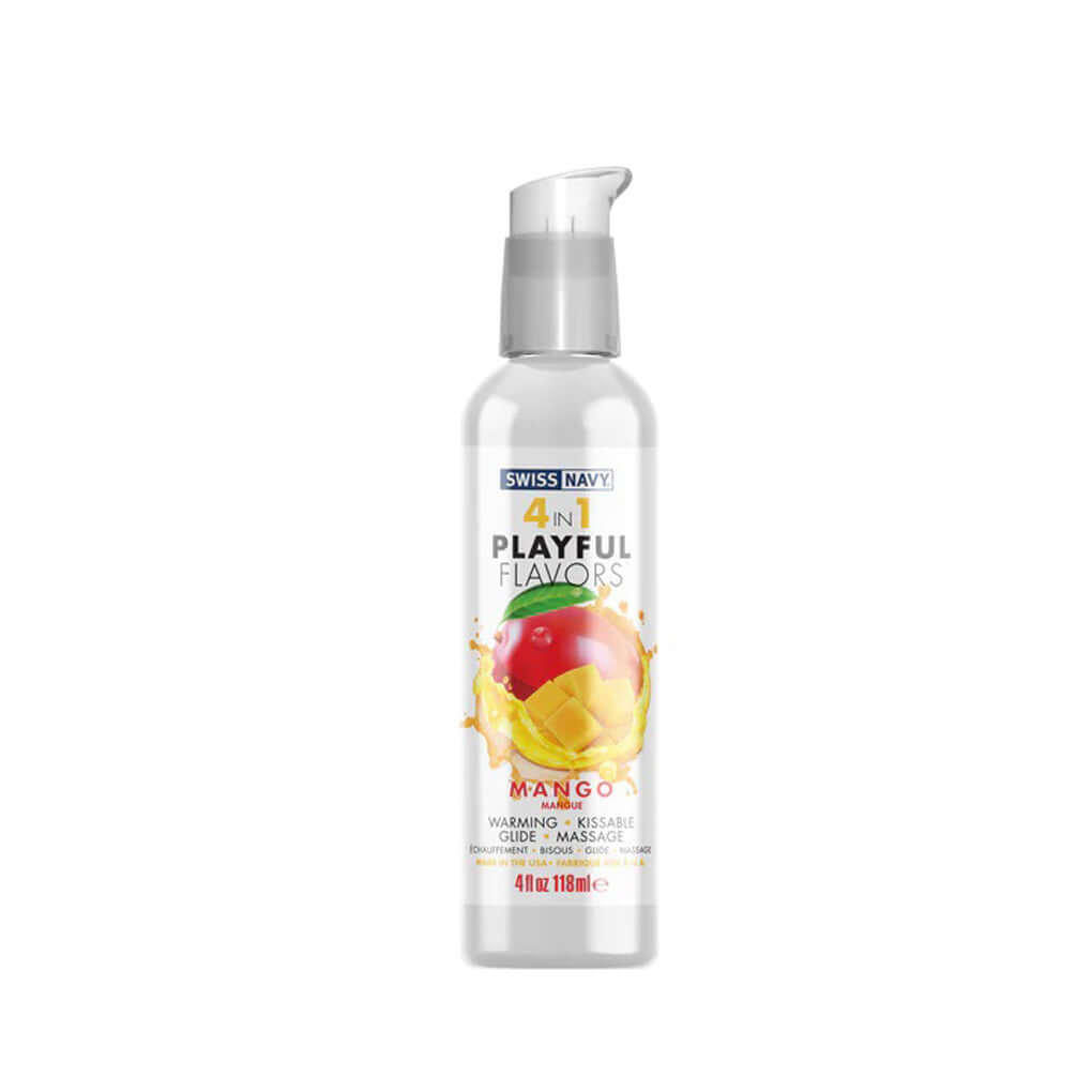 Swiss Navy 4-in-1 Playful Flavors - Mango 4 Oz-1