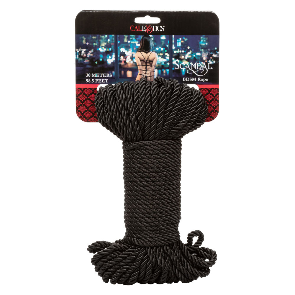 Scandal BDSM Rope 98.5 Ft/ 30m - Black