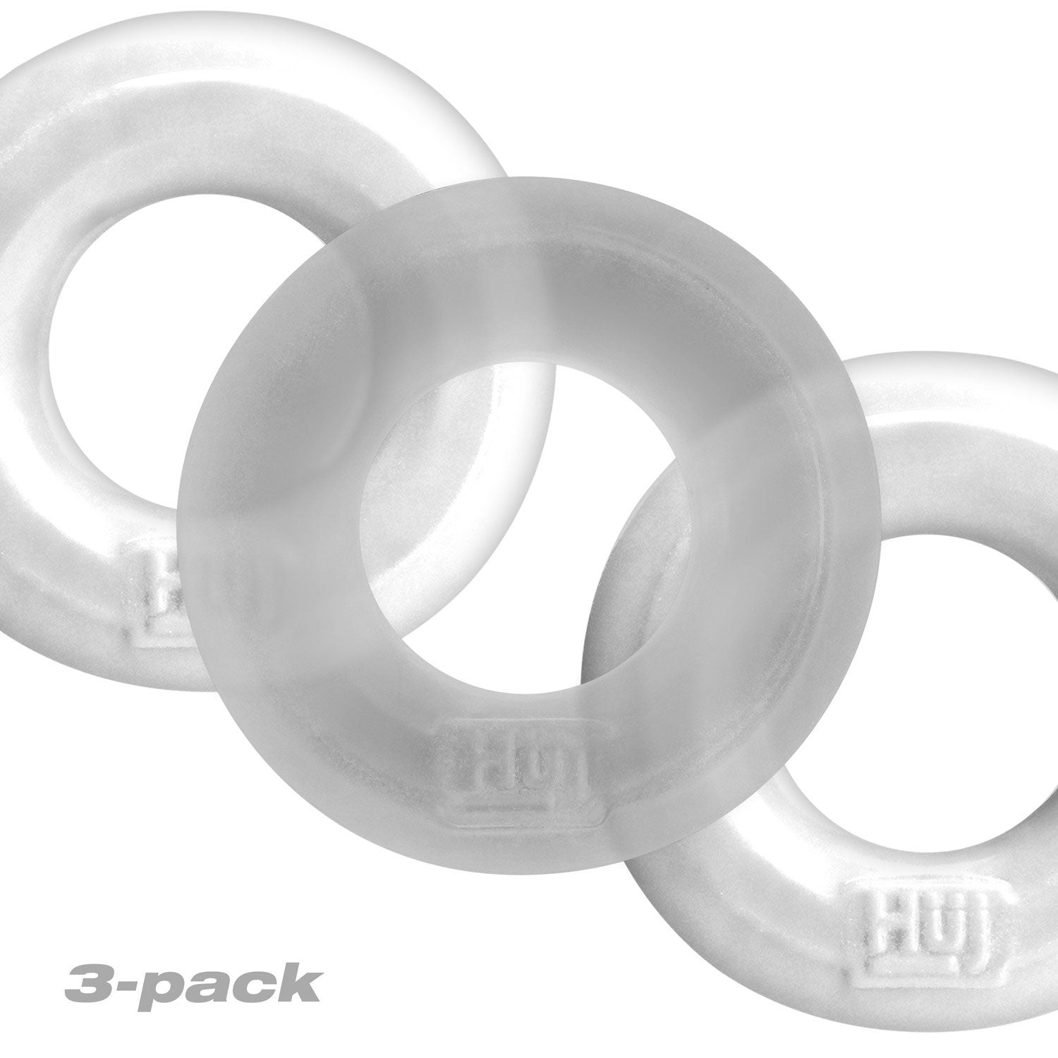 Huj3 C-Ring 3-Pack - White / Clear Ice