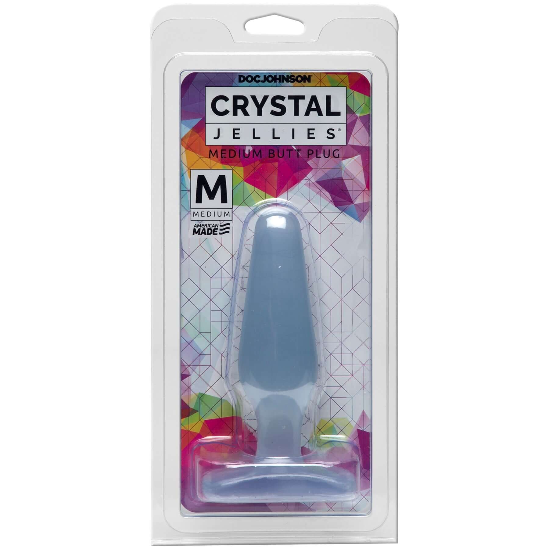 Crystal Jellies Butt Plug - Medium - Clear-1