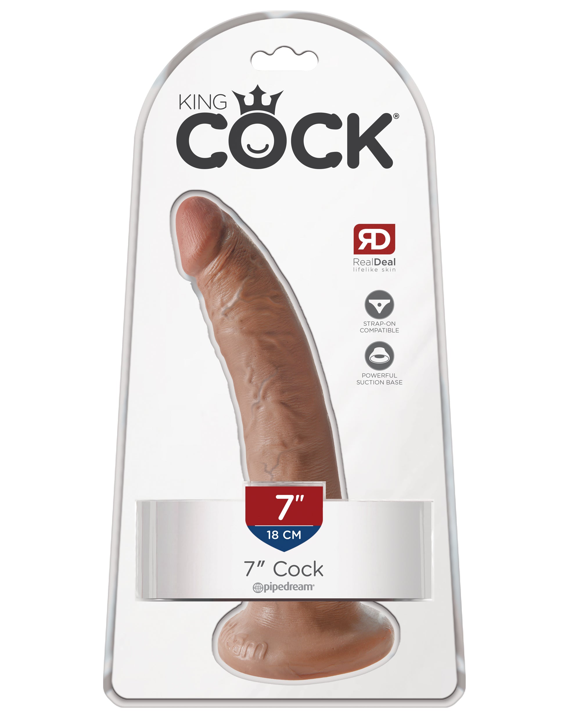 King Cock  7&quot; Cock - Tan