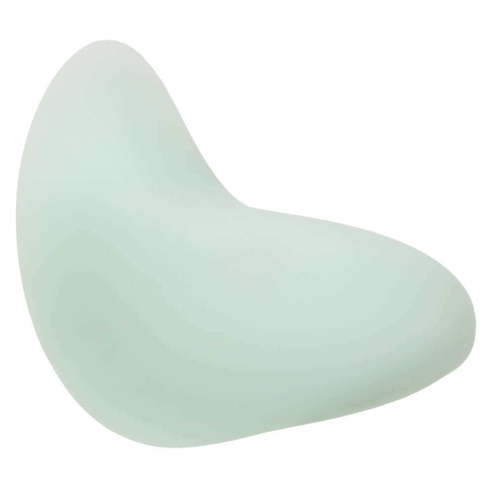 Pacifica Bali Massager in Green, elegantly curved for fluttering stimulation and refined pleasure with a bulbous accent design.