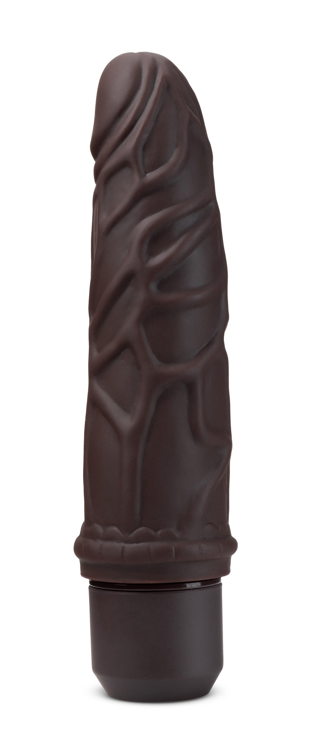 Dr. Skin Silicone - Dr. Robert - 7 Inch Vibrating  Dildo - Brown