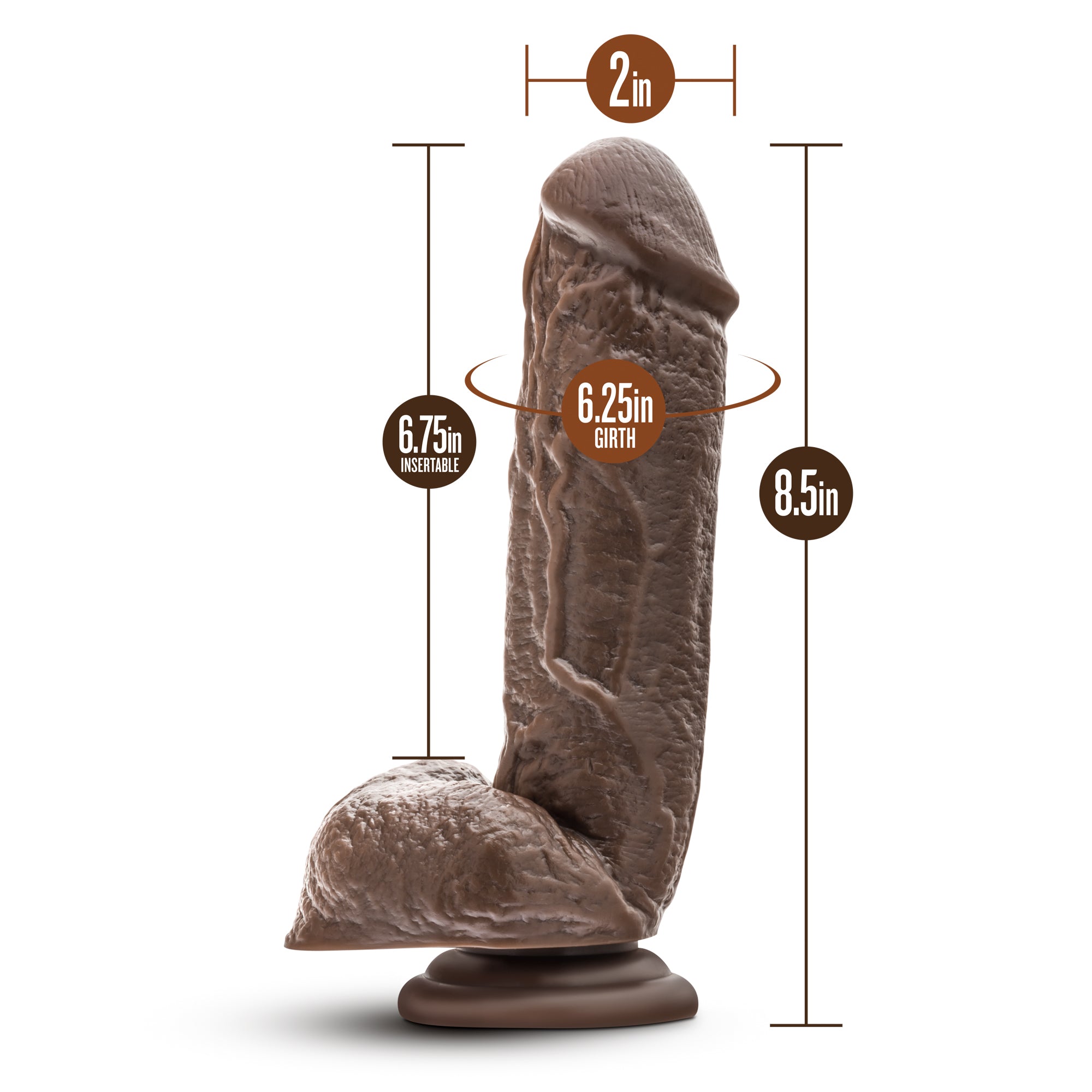 Dr. Skin - Mr. Magic - 9 Inch Dildo - Chocolate