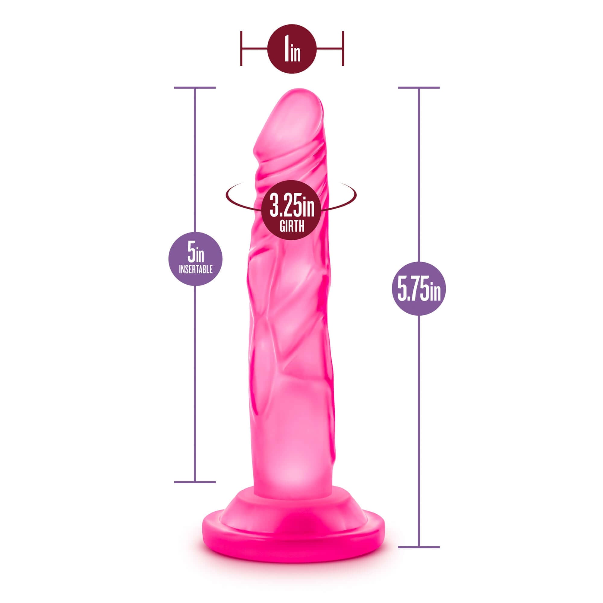 Naturally Yours - 5 Inch Mini Cock - Pink-6