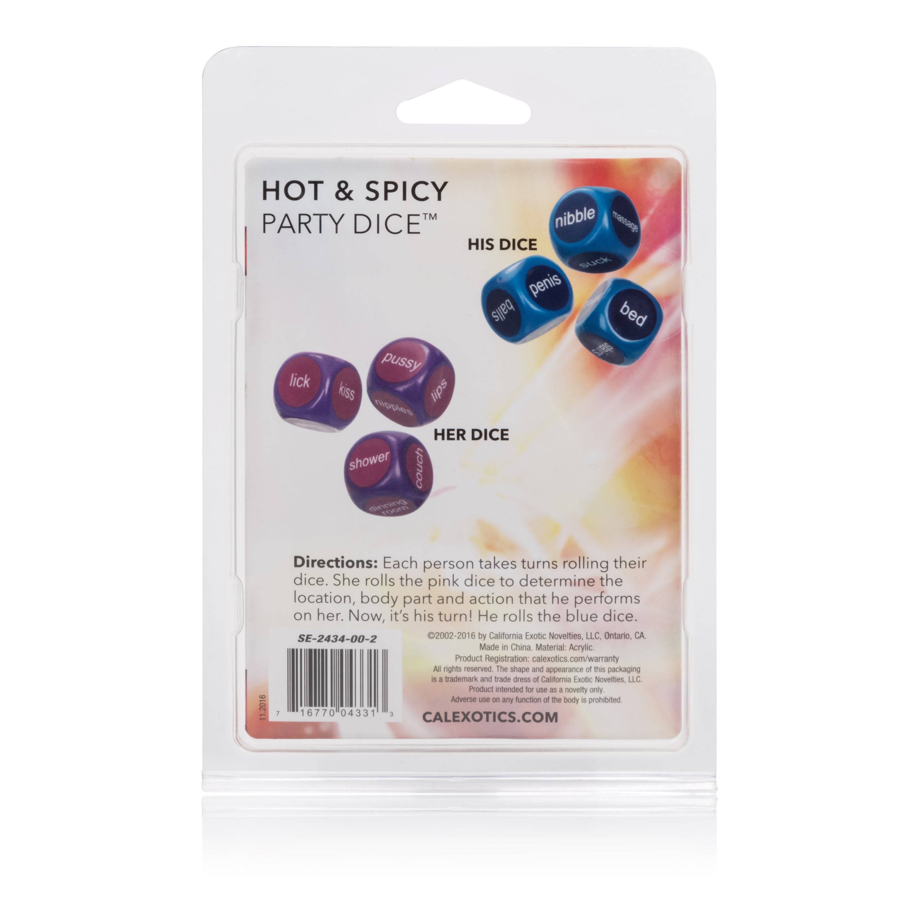 Hot and Spicy Erotic Dice Game for Couples