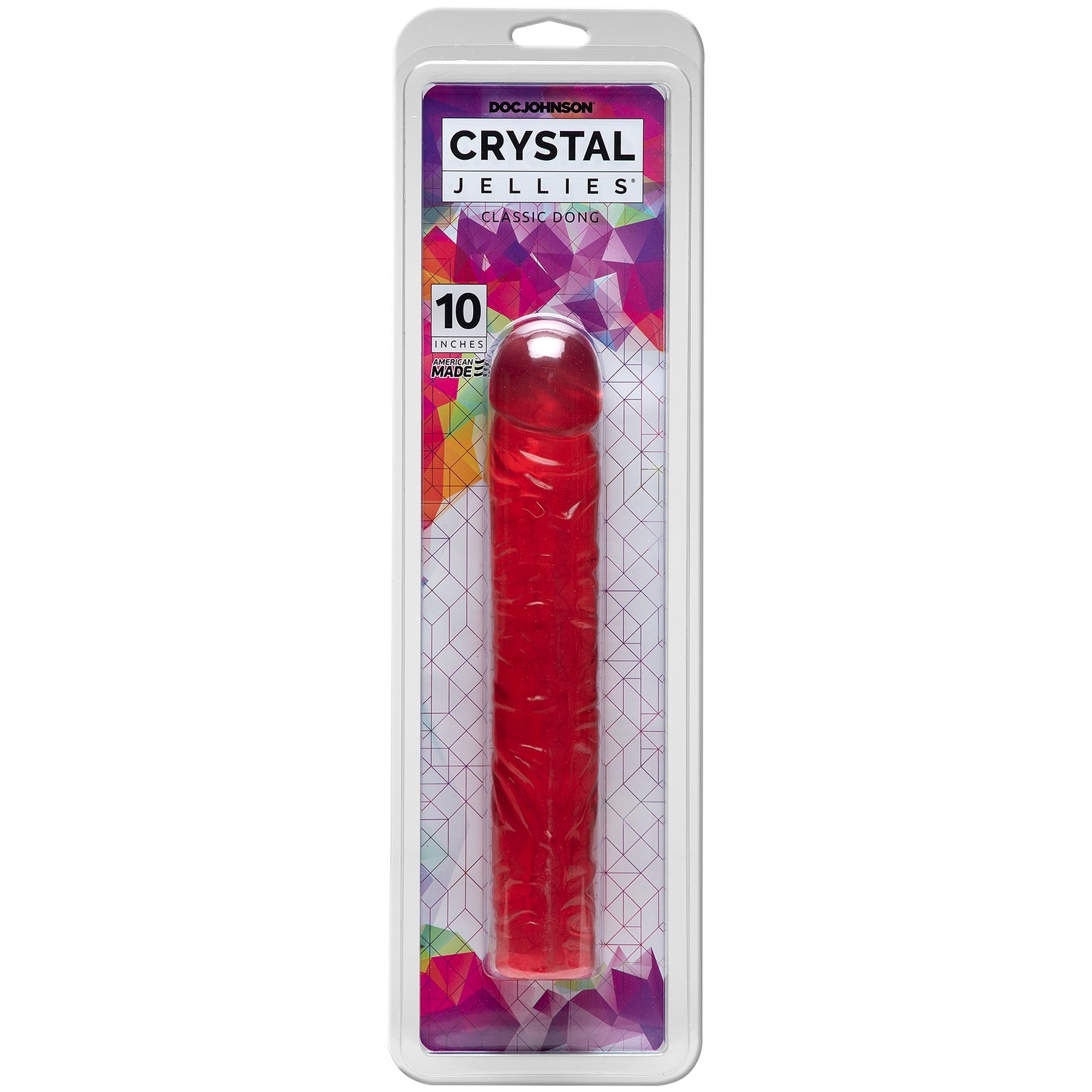 Crystal Jellies Classic Dong 10 Inch - Pink-1