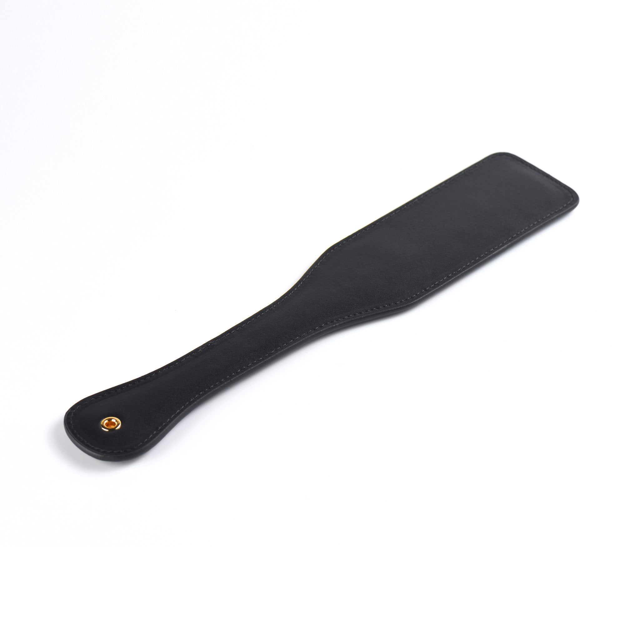 Bitch! Luxury Black Leather Paddle by UPKO