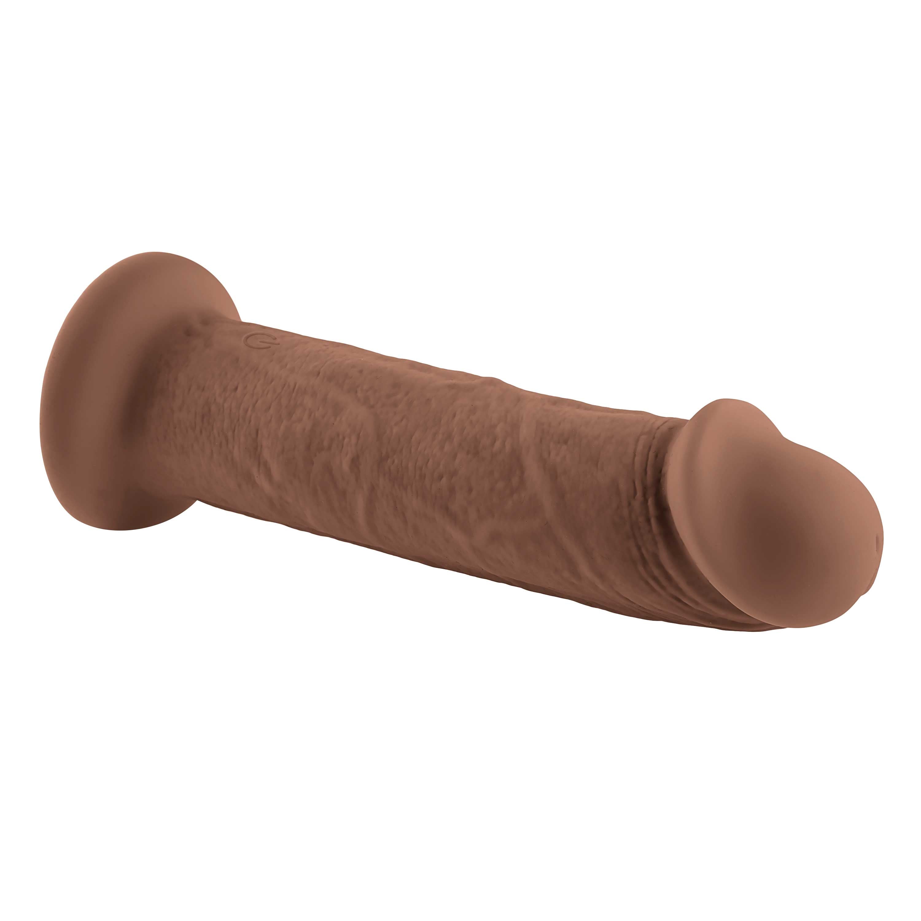 7 Inch Girthy Vibrating Dong - Dark-2