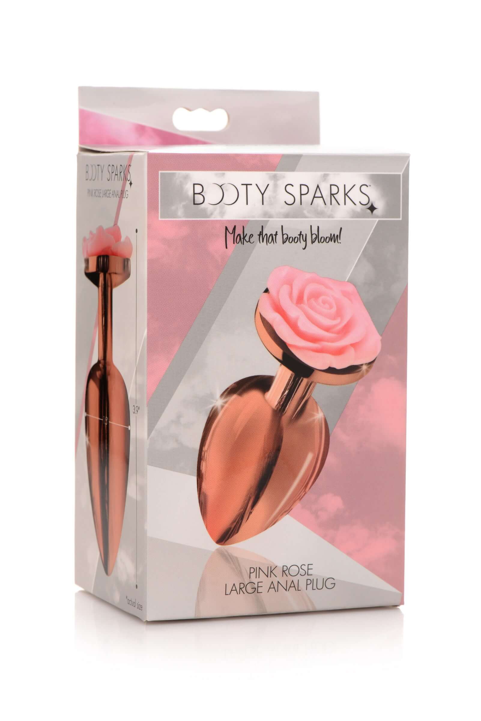 Pink Rose Gold Anal Plug - Large-6