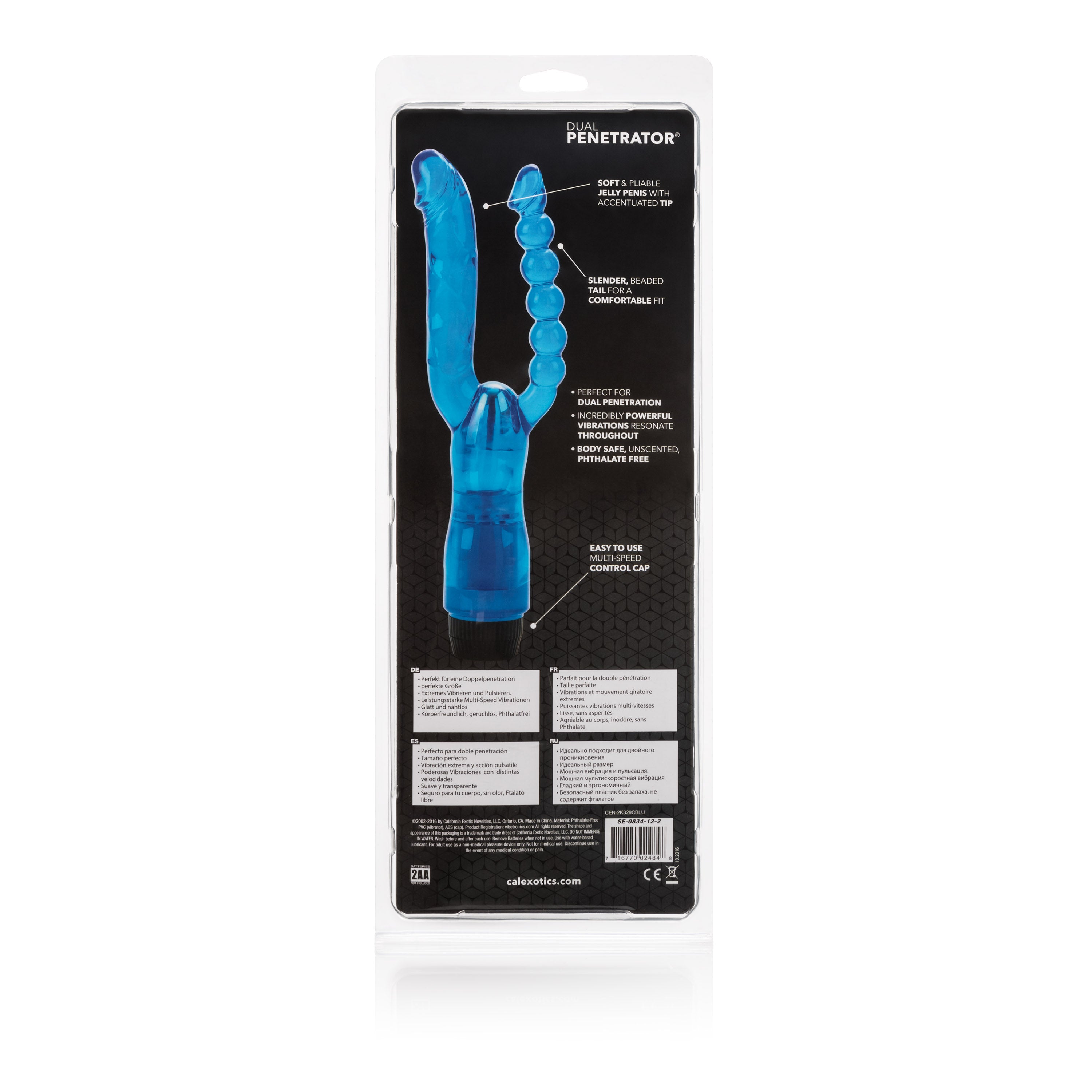 Dual Penetrator Vibrator Blue