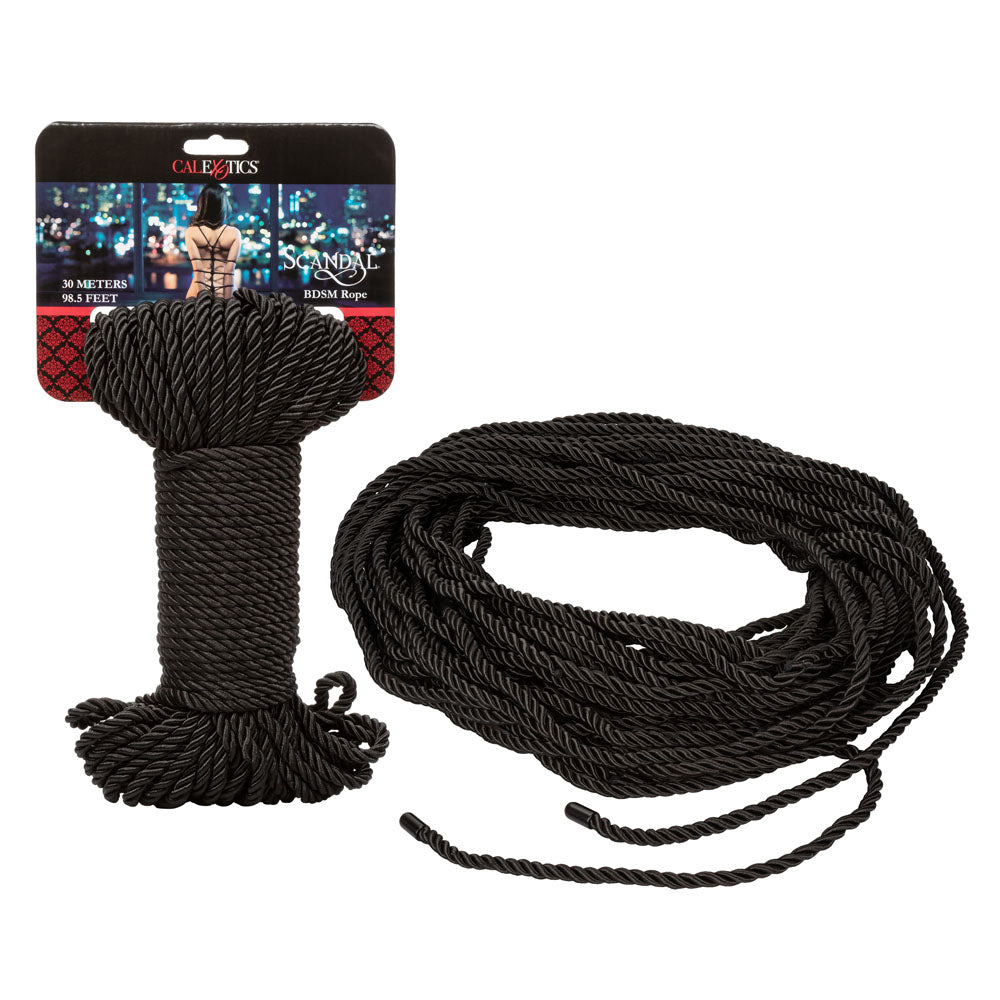 Scandal BDSM Rope 98.5 Ft/ 30m - Black